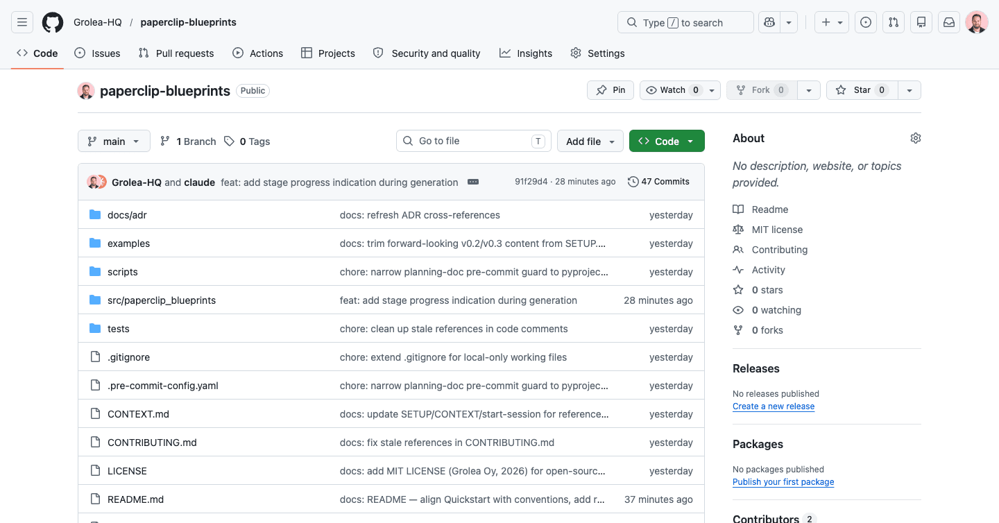Paperclip Blueprints: Generate Paperclip companies from a markdown brief